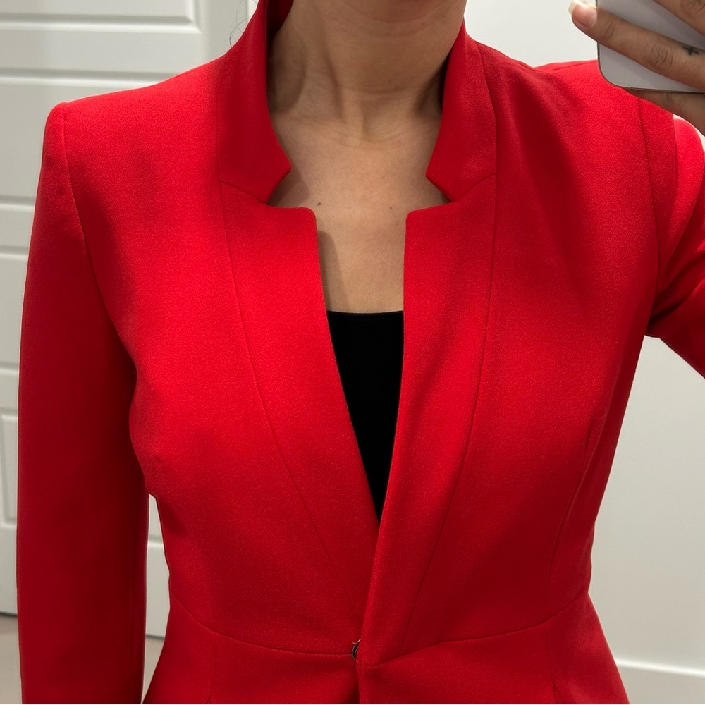 Elegant Red Women's Blazer